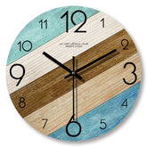 Wooden Wood Grain Minimalist Fashionist Wall Clock